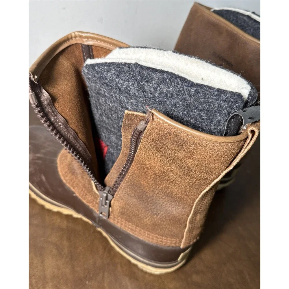 Vintage Sorel Men’s Boots Blackfoot Sz 10 Canada Made w/ Wool Blend Liners